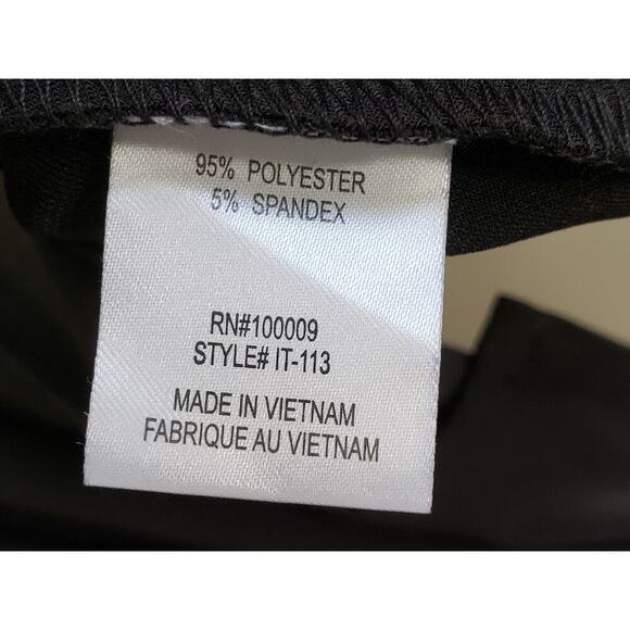 Focus By JJ Chiffon Vest Womens Small Black Stretch Fly Away Draped Open Front - Picture 5 of 13